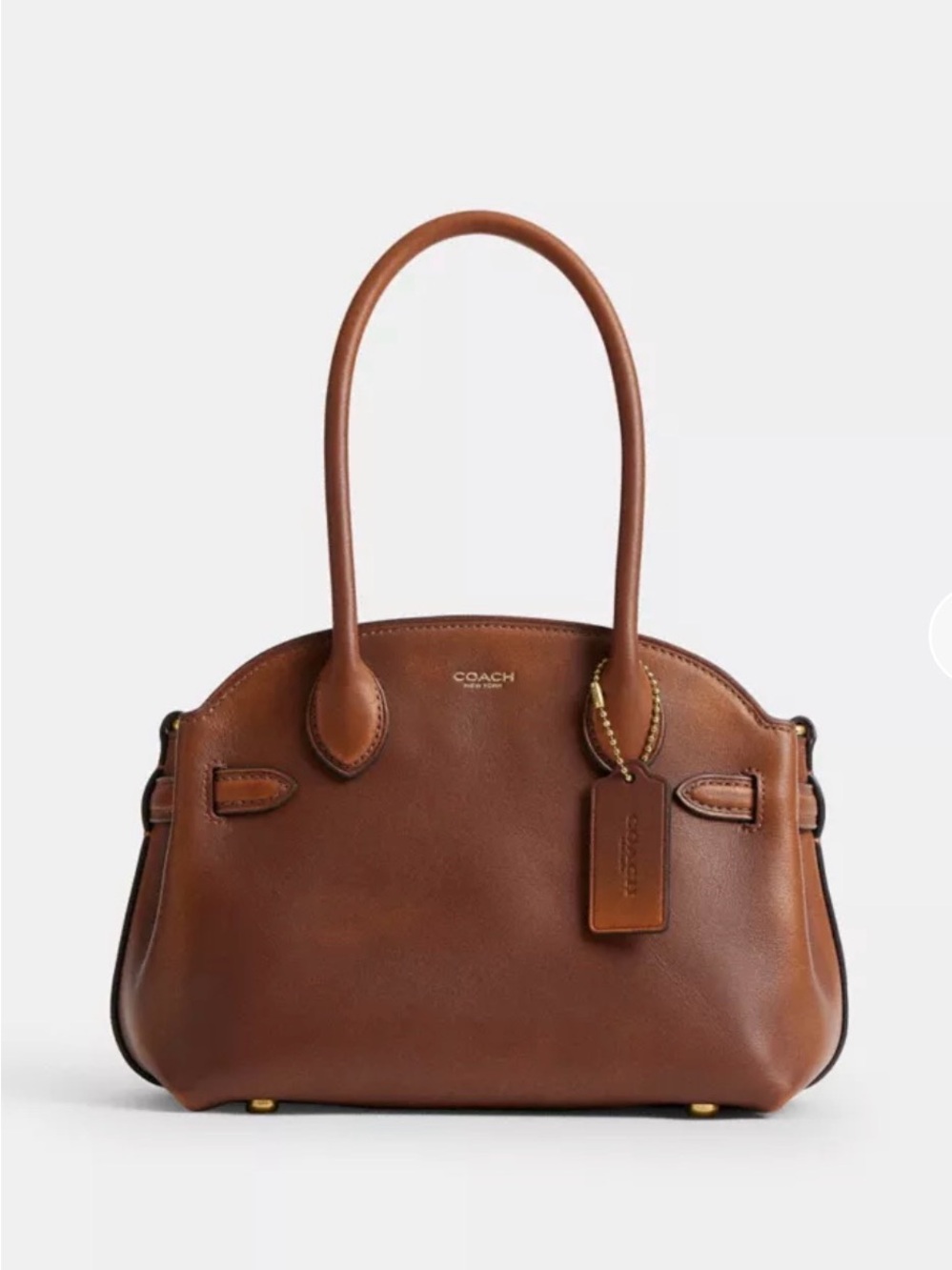 Coach Empire Carryall Bag 21 in Loved Leather (BROWN)